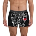 thumbnail image 1 of Balery Wine Funny Calzoncillos bóxer para hombre, ropa interior de algodón suave y transpirable con cinturilla de nailon-XX-Large, 1 of 5