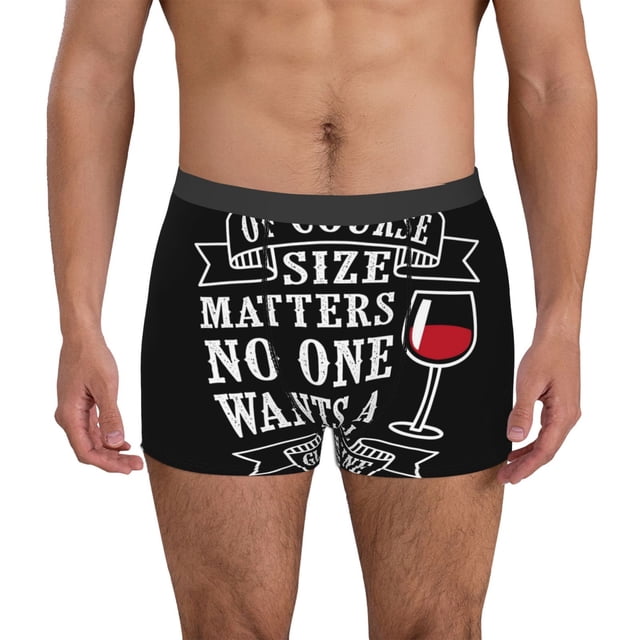 Balery Wine Funny Calzoncillos bóxer para hombre, ropa interior de algodón suave y transpirable con cinturilla de nailon-XX-Large