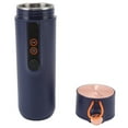 thumbnail image 2 of Heated Mug, Heated Travel Mug Stainless Steel 460ML High Capacity  For Cars For Large Trucks Dark Blue, 2 of 8