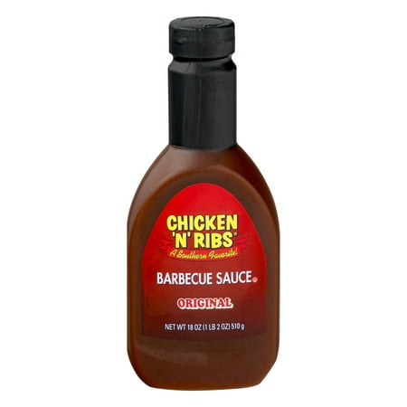 (4 Pack) Chicken 'N' Ribs Barbecue Sauce, 18.0 OZ (The Best Bbq Sauce For Ribs)