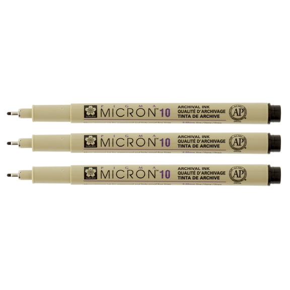 Pigma Micron Black Pen Set, 12 Packs: 3 ct. (36 total)