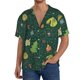thumbnail image 1 of Balery Camp In The Forest Camisa Casual de Manga Corta con Botones para Hombre, Texturizada, Estilo Cubano, para Playa, Verano-XX-Large, 1 of 5