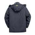 thumbnail image 4 of Juebong Big and Tall Mens Fleece Lined Parka Jacket Winter Coats Warm Hoodie Puffer Coat Water-repellent Zipper Thicken Outerwear Gray,XXXXXXXL, 4 of 4