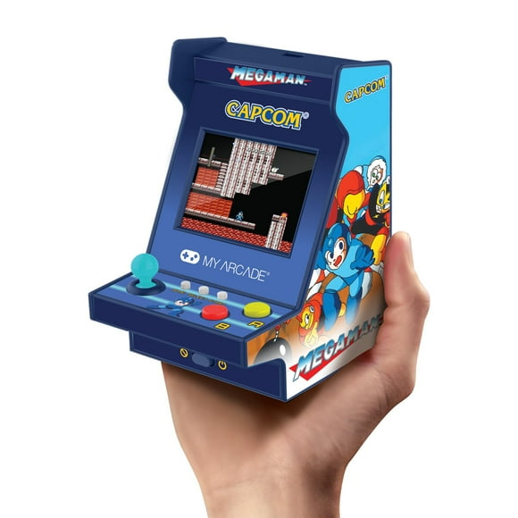 My Arcade Mega Man Nano Player Pro: 4.5" Fully Playable Portable Mini Arcade Machine with 6 Games, 2.4" Screen Color Display