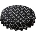 thumbnail image 2 of Elegant Trellis Print Indoor Tablecloth Waterproof, Spillproof Polyester Fabric Table Cover for Banquet Holidays, 2 of 7