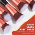 thumbnail image 6 of BS-MALL Stand Up Makeup Brushes Premium Synthetic Foundation Powder Concealers Eye Shadows Makeup 14 Pcs Brush Set, Rose Golden, 6 of 8