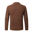 thumbnail image 3 of Vedolay Mens Pullover Sweaters Lightweight Knit Top Loose Pullover Sweater Coffee,L, 3 of 4