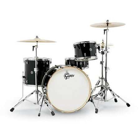 Gretsch Import 775204 4 Piece Catalina Club Drum Shell Pack, Piano Black