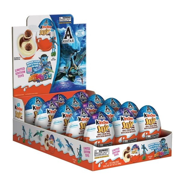 Kinder Joy Eggs, Cream and Chocolatey Wafers with Avatar Toy Inside ...