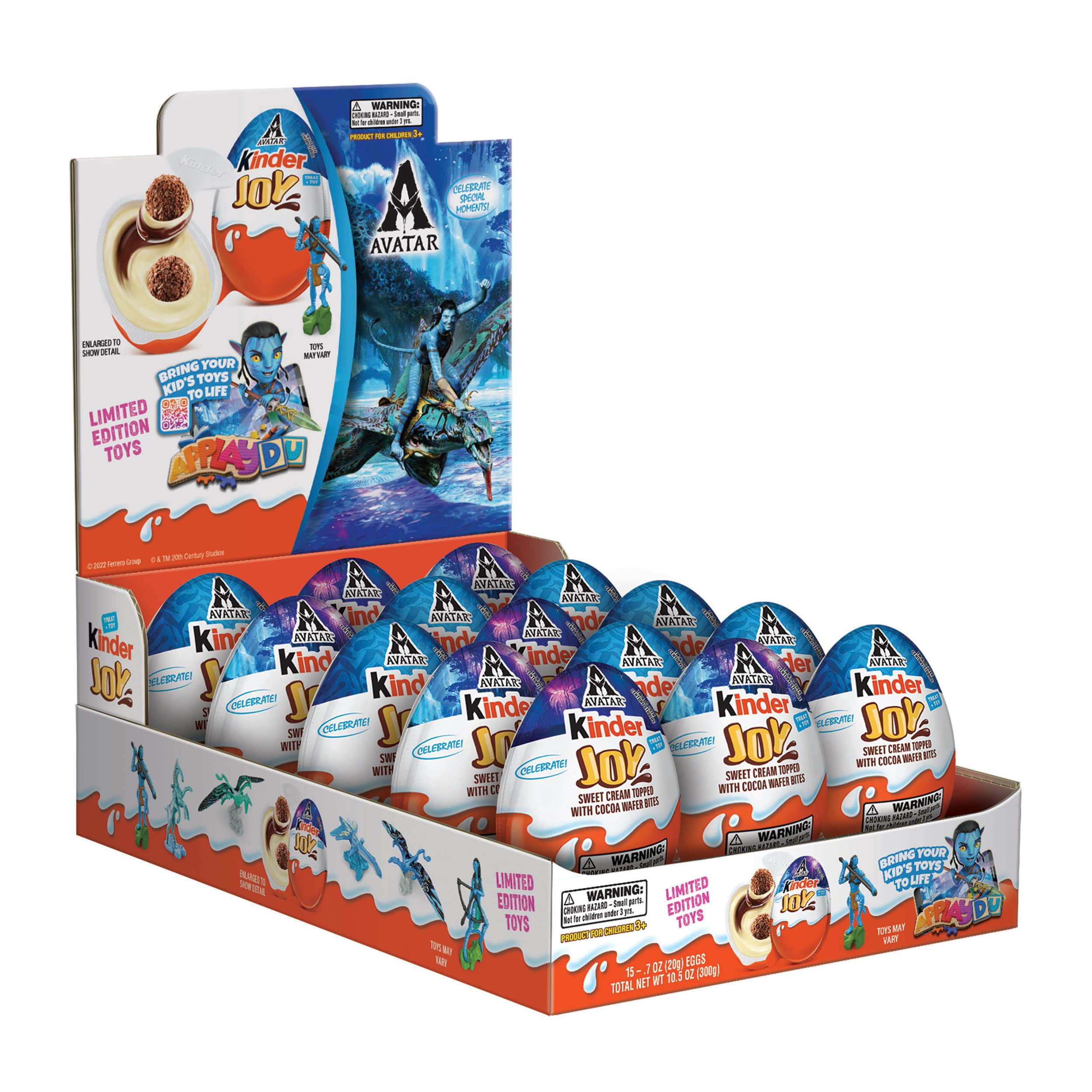 Kinder Joy Eggs Cream And Chocolatey Wafers With Avatar Toy Inside