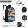 thumbnail image 3 of Jeiento Jumping Dolphin Backpack for Girls Boys 10-12 12-14 School Bag with Lunch Box Pencil Case Middle High Bookbag Back Pack Purse Elementary Schoolbags Daypack Back To School, 3 of 7