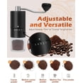 thumbnail image 2 of TrendMallOasis Adjustable Manual Coffee Bean Grinder, Ceramic Burr Mill for Espresso & French Press, 2 of 10