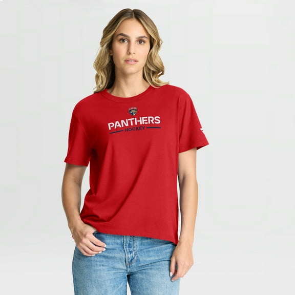 Women's Fanatics Red Florida Panthers Authentic Pro Primary T-Shirt