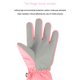 thumbnail image 4 of Niños Chica Invierno Aislados Nieve Guantes de esquí Dibujos animados Oso Estampado Impermeable XBTCLXEBCO Rosa, Grande, 4 of 6