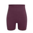 thumbnail image 5 of Leey-World Biker Shorts 4'' - High Waisted Booty Workout Volleyball Yoga Womens Spandex(Dark Purple,XL), 5 of 9