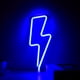 thumbnail image 1 of Luz LED de Neón TUNC Forma de Rayo Azul Luz Nocturna USB, 1 of 1