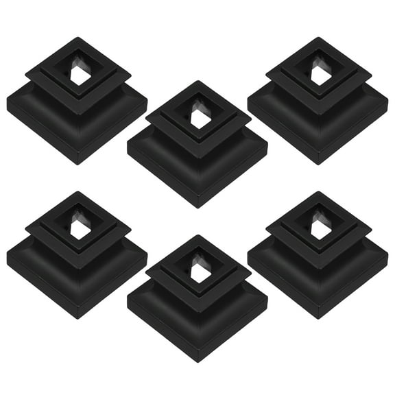 unbranded  6 Pcs Iron Baluster Shoes Bluk Balusters for Indoor Stairs Black