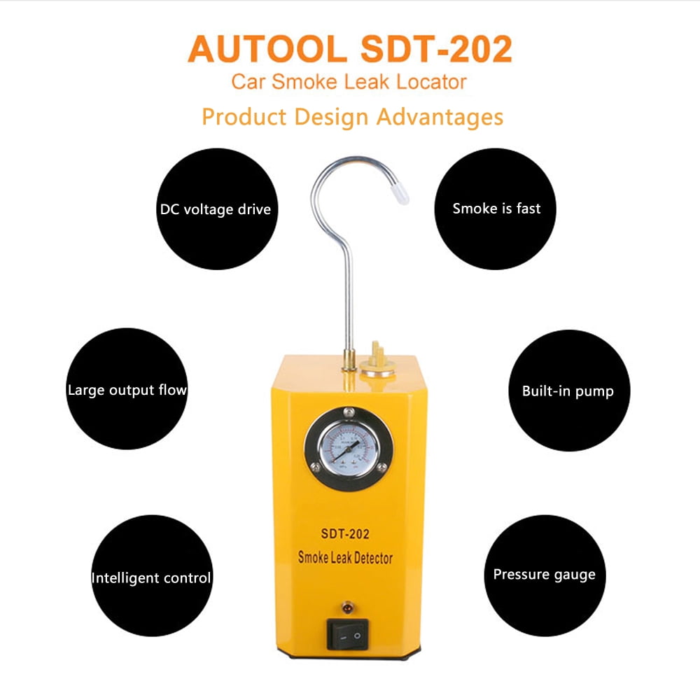 INTSUPERMAI Automotive Smoke Machine Pipe Smog Generator Leak Detector Diagnostic Smoke Leak Detector SDT-202