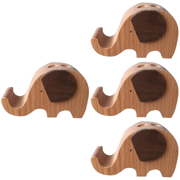 4 Pieces Elephant Mobile Phone Holder Set, Tabletop Smartphone Stand Accessories for Desk, Office, Home Use