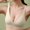 Beige, variant on Bras for Women No Underwire Sexy V Neck Seamless Underwear Home Leisure Double Hook Comfortable Bra Push up Bras