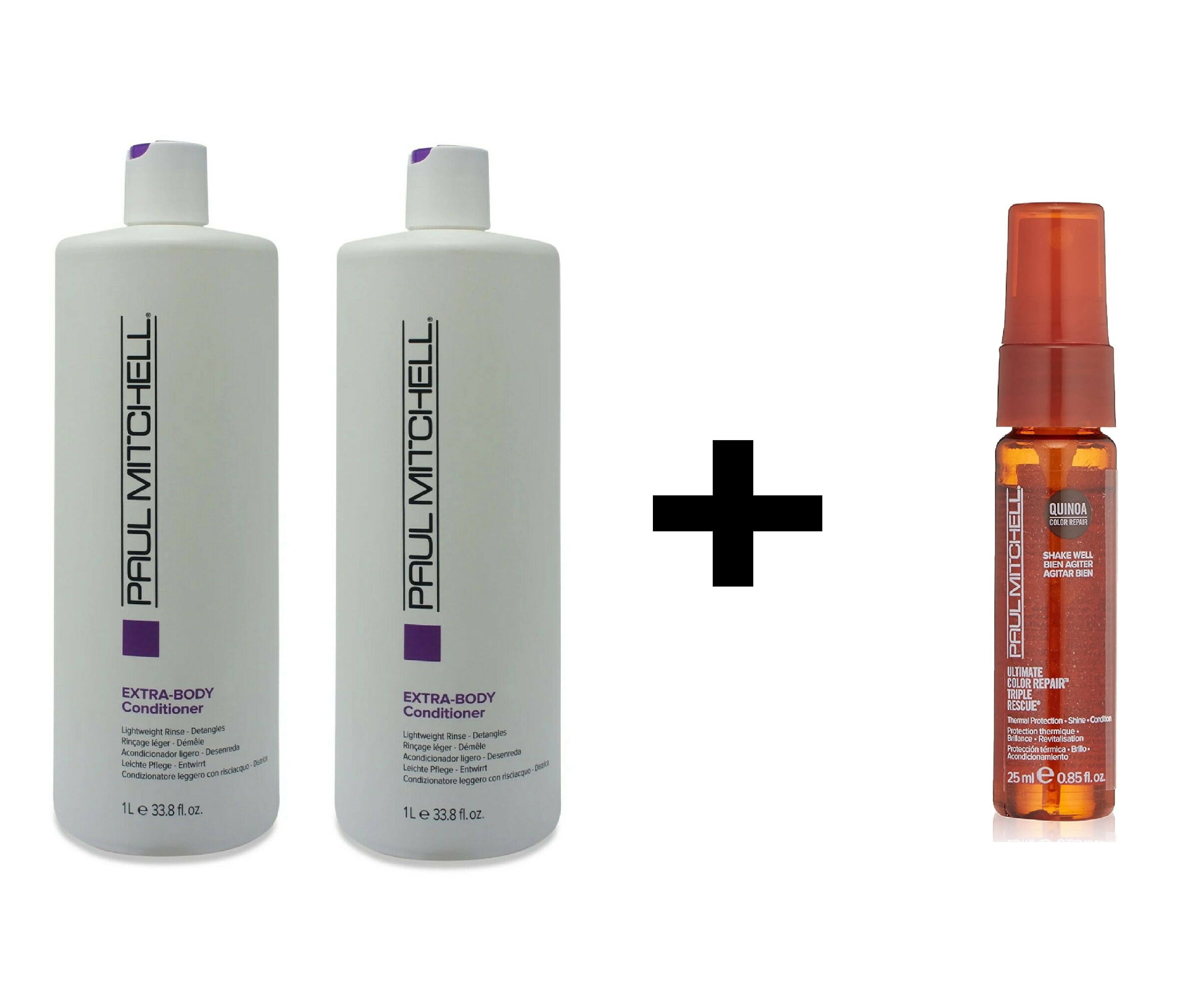 Paul mitchell Light weight rinse Extra body Conditioner 33.8 oz pack of