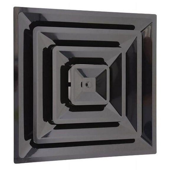 Havaco Technologies HT-2X2-SPL-10-BK Quick Connect 2 X 2 ft. Black Plastic Supply Drop In with 10 in. Boot