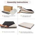 thumbnail image 2 of Exclusivo Mezcla Extra Large Dog Bed with Removable and Washable Cover 56"x40", Orthopedic Pet Bed for Crates, Non-Slip Bottom and Waterproof Liner, Ivory, 2 of 10