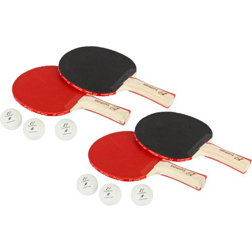 Penn 4Player Table Tennis Paddle & Ball Set, (4) Paddles & (6) Balls