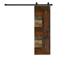 thumbnail image 2 of L Series 30in. X 84in. Multi-Color Finished DIY Knotty Pine Wood Sliding Barn Door With Hardware Kit, 2 of 5