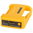 thumbnail image 2 of Likrtyny Reemplazo la base del cargador TYPE-C + USB para batería iones litio Makita 18 V (amarillo), 2 of 2