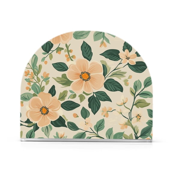 Yayeee Napkin Holder for Table Kitchen Paper Tissue Organization, Floral Design