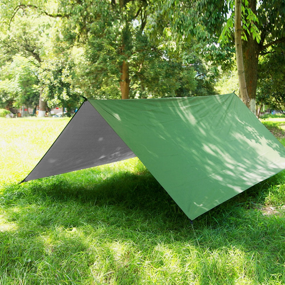 Waterproof Camping Tent Tarp Outdoor Awning Shade Sun Rain Mat Q5N0 Shelter Y2X3