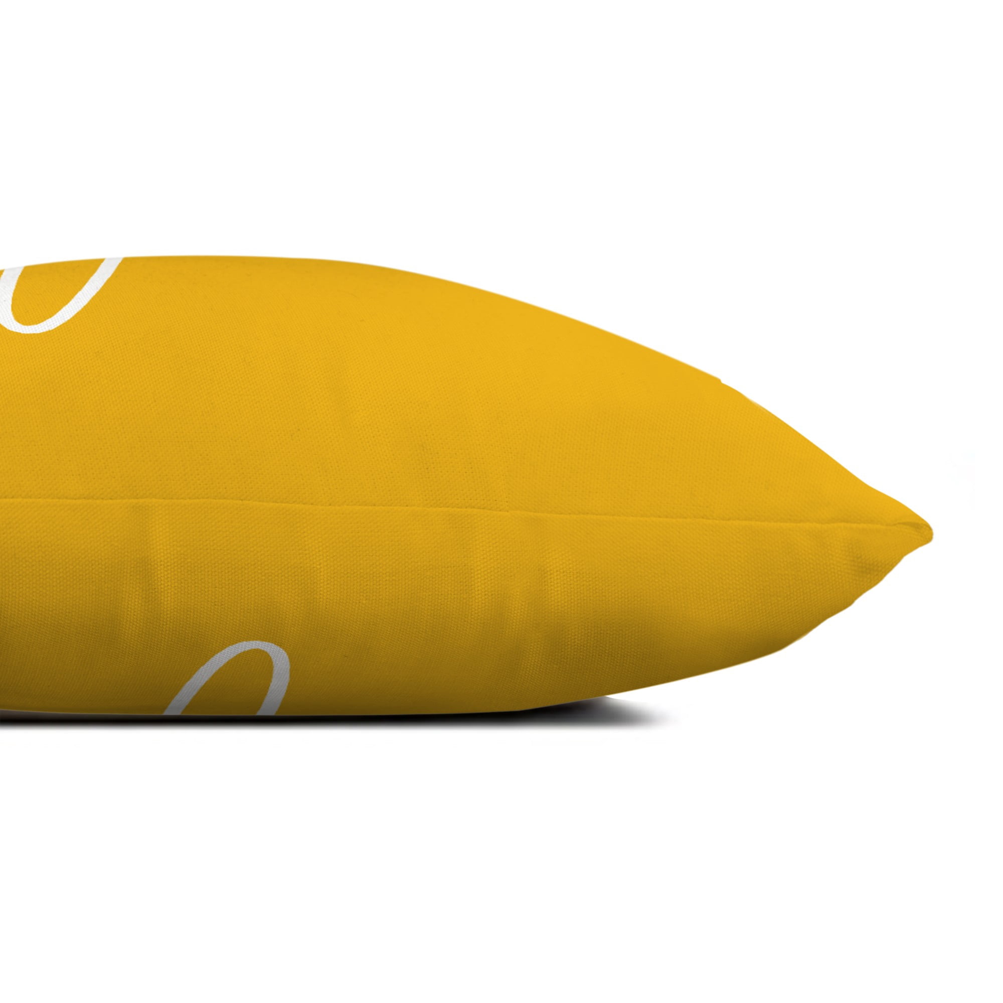 Creative Products Relax Thin Script Yellow 14x20 Indoor / Outdoor Pillow