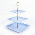 thumbnail image 4 of Kmbangi Creative Three Layers Cake Stand Party Wedding Snack Cupcake Plate, 4 of 9