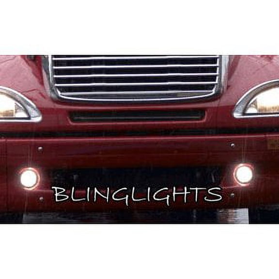 For White LED Angel Eye Halo Projector Fog Lights Lamps for Freightliner Columbia
