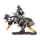 thumbnail image 1 of Estatua de caballero de resina, figura coleccionable, adorno de mesa para estantería. Altura de 30 cm, 1 of 9