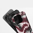 thumbnail image 4 of Tie Dye For All iPhone Series Tough Phone Case Watercolor Swirl Red Black White, 4 of 7