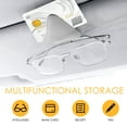 thumbnail image 4 of DODAMOUR 2 Pack Sunglasses Holder for Car Visor, Magnetic Leather Glasses Eyeglass Holder, Eyeglass Hanger and Ticket Card Clip (Grey), 4 of 7