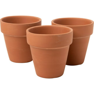 Terracotta Plant Pots (Round), Pots for Plants, Clay Pots for Plants,  Flower Pot, Earthen Terracotta Pots for Planting, Round Flower Pots for  Home Decoration, Clay Pots for Planting (14x10x9 Cm) - Gachwala