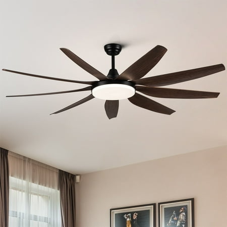 

BESTCOSTY 71 Integrated LED Lighting Ceiling Fan with 9 Wood Grain Blade