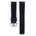 thumbnail image 3 of Hirsch Carbon Leather Watch Strap - Black - XL - 20mm - Water Resistant, 3 of 9