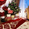 thumbnail image 4 of Red Christmas Carpet Corridor Area Carpet Non Floor Mat Doormat Living Room Bedroom 120*40CM, 4 of 6