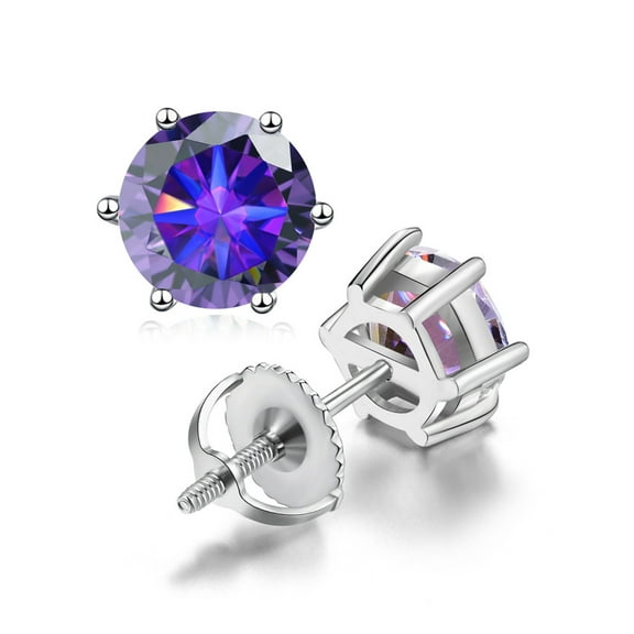 2cttw Moissanite Earrings for Women Men D Color VVS1 clarity Diamond Earrings Studs S925 Sterling Silver Earrings Moissanite Stud Earrings with Certificate