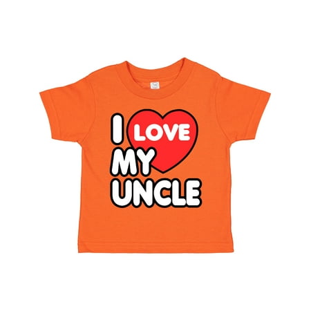 

Inktastic I Love My Uncle Gift Toddler Boy or Toddler Girl T-Shirt