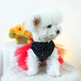 thumbnail image 5 of Fancy Dog Dresses with Leash Ring, Embroidered Dog Wedding Dress, Bow Puppy Clothes for Small pet Girl Multi-Layer Lace Tutu Cat Outfit for Kitten Chihuahua Yorkie,Medium, 5 of 5