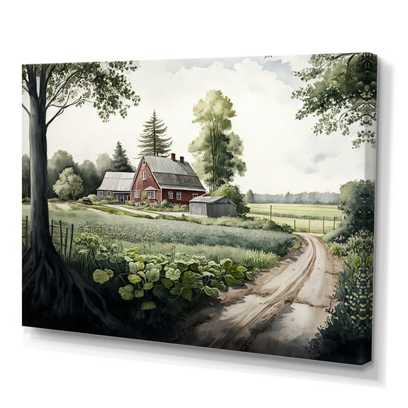 Designart Welcome To The Farm II Canvas Wall Art