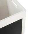 thumbnail image 6 of Your Zone Kids White Wood Storage Bin with Chalk Board Label and Cutout Handles, 11 in x 11 in x 9 in, 6 of 14