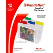 Pendaflex EasyView Poly File Folder, Clear, 12ct
