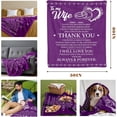 thumbnail image 3 of Wedding Anniversary Romantic Gifts for Wife Women from Husband, Wife Birthday Gift Ideas, Anniversary Birthday for Wife Her, Wife Gifts from Husband, Love Wife Blanket 60" x 50", 3 of 5