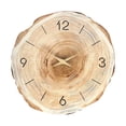 thumbnail image 1 of predolo Modern Silent Round Wall Clock in MDF with Decorative Hanging Hardware, Suitable 12 inch, 1 of 8